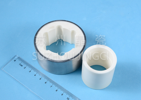 Maniche ceramiche dell'anti della ruggine dell'allumina delle parti dell'acciaio inossidabile allumina ceramica di trattamento delle acque